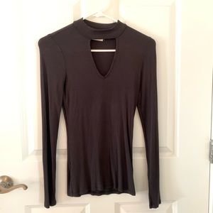 Hollister Long Sleeve Cutout Shirt